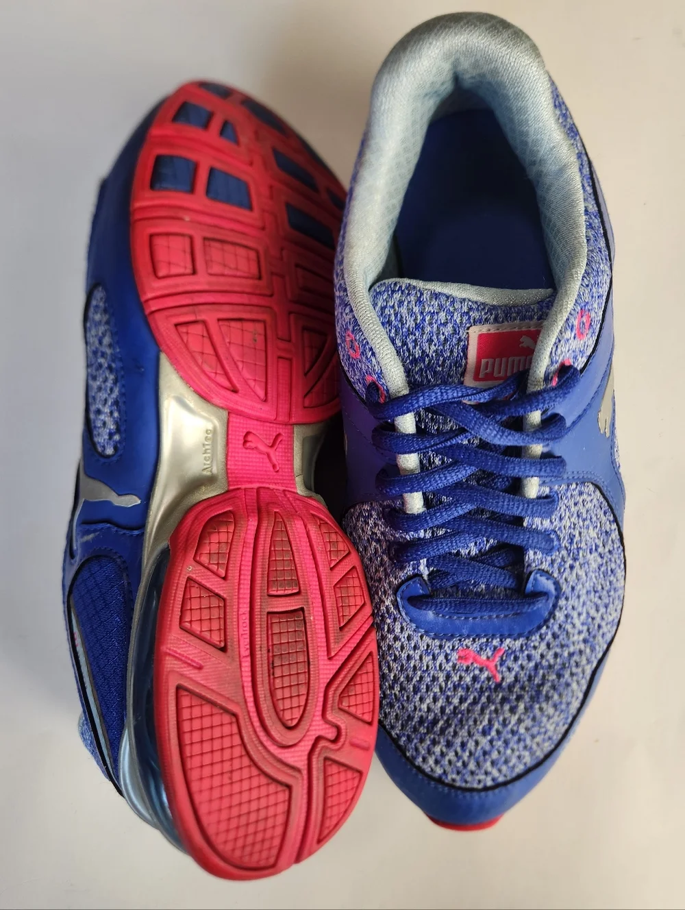 Puma IoCell 1.0 Womens  Blue Pink Athletic Running Shoes Size 8